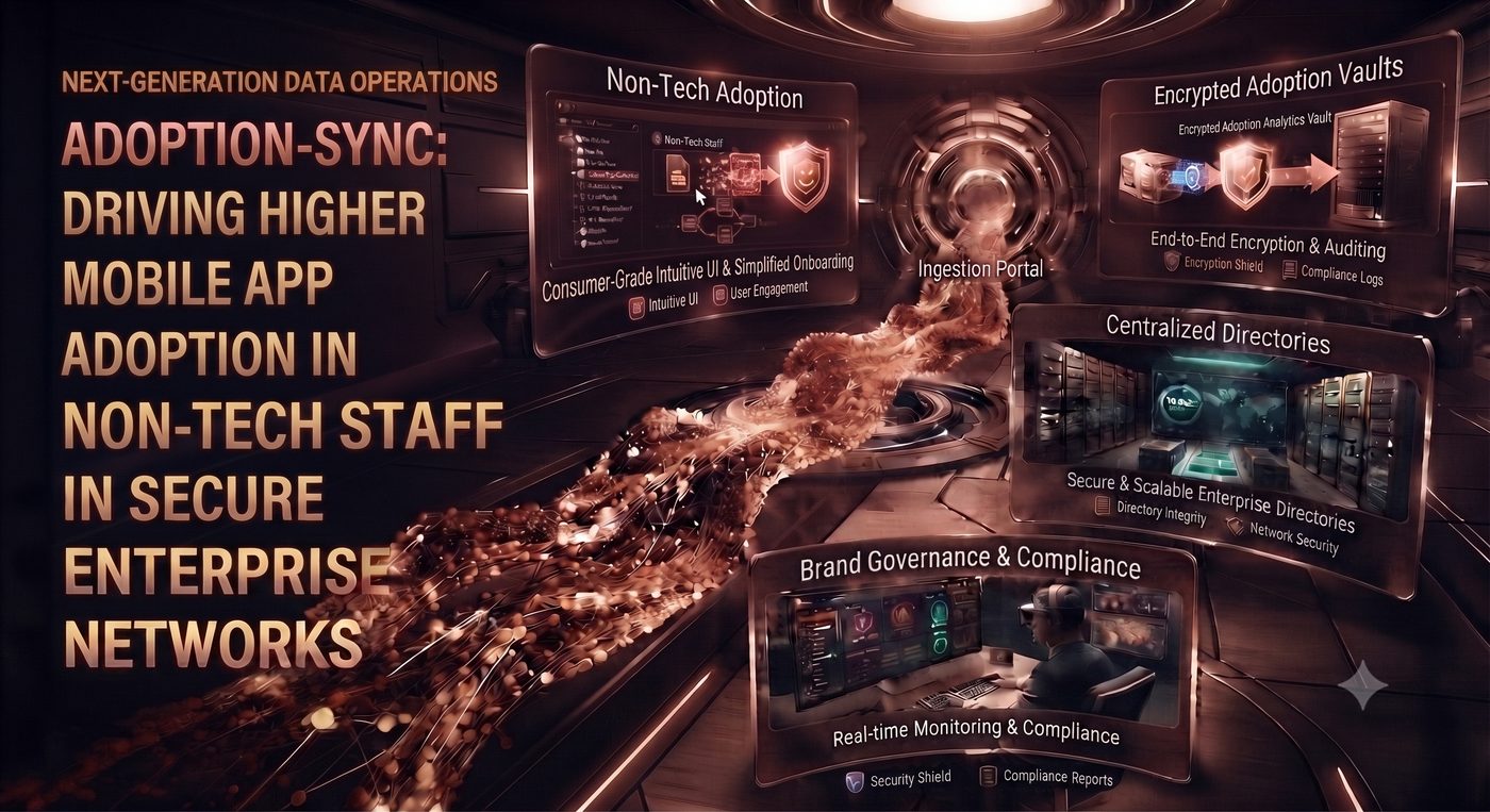 Adoption-Sync: Driving Higher Mobile App Adoption in Non-Tech Staff in Secure Enterprise Networks