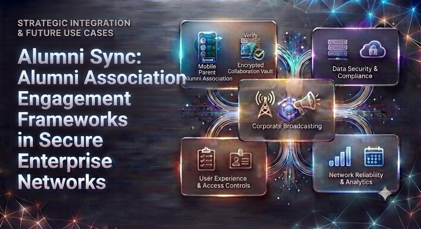 Alumni Sync: Alumni Association Engagement Frameworks in Secure Enterprise Networks