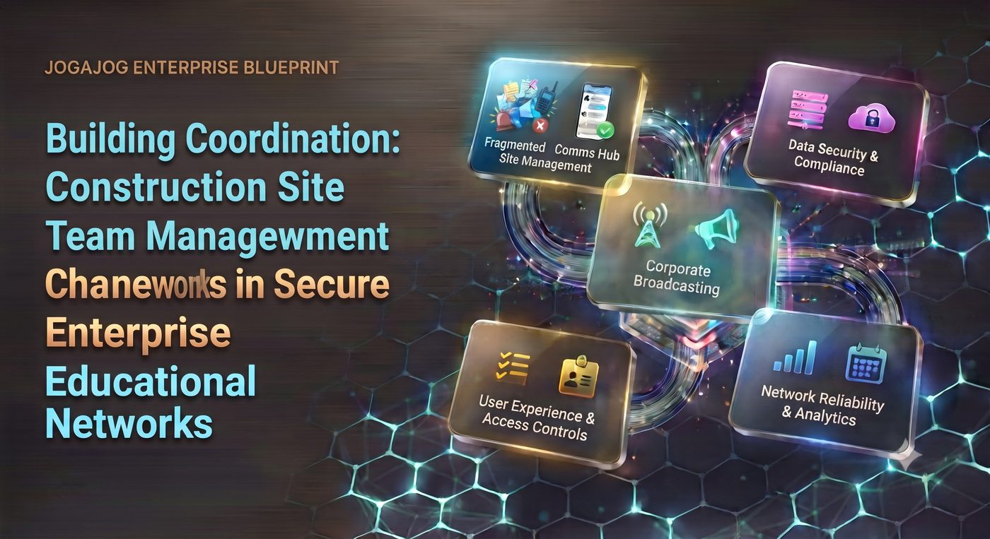 Building Coordination: Construction Site Team Management in Secure Enterprise Networks