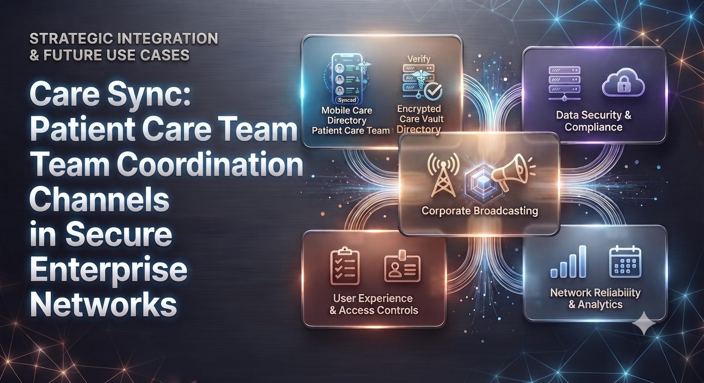Care Sync: Patient Care Team Coordination Channels in Secure Enterprise Networks