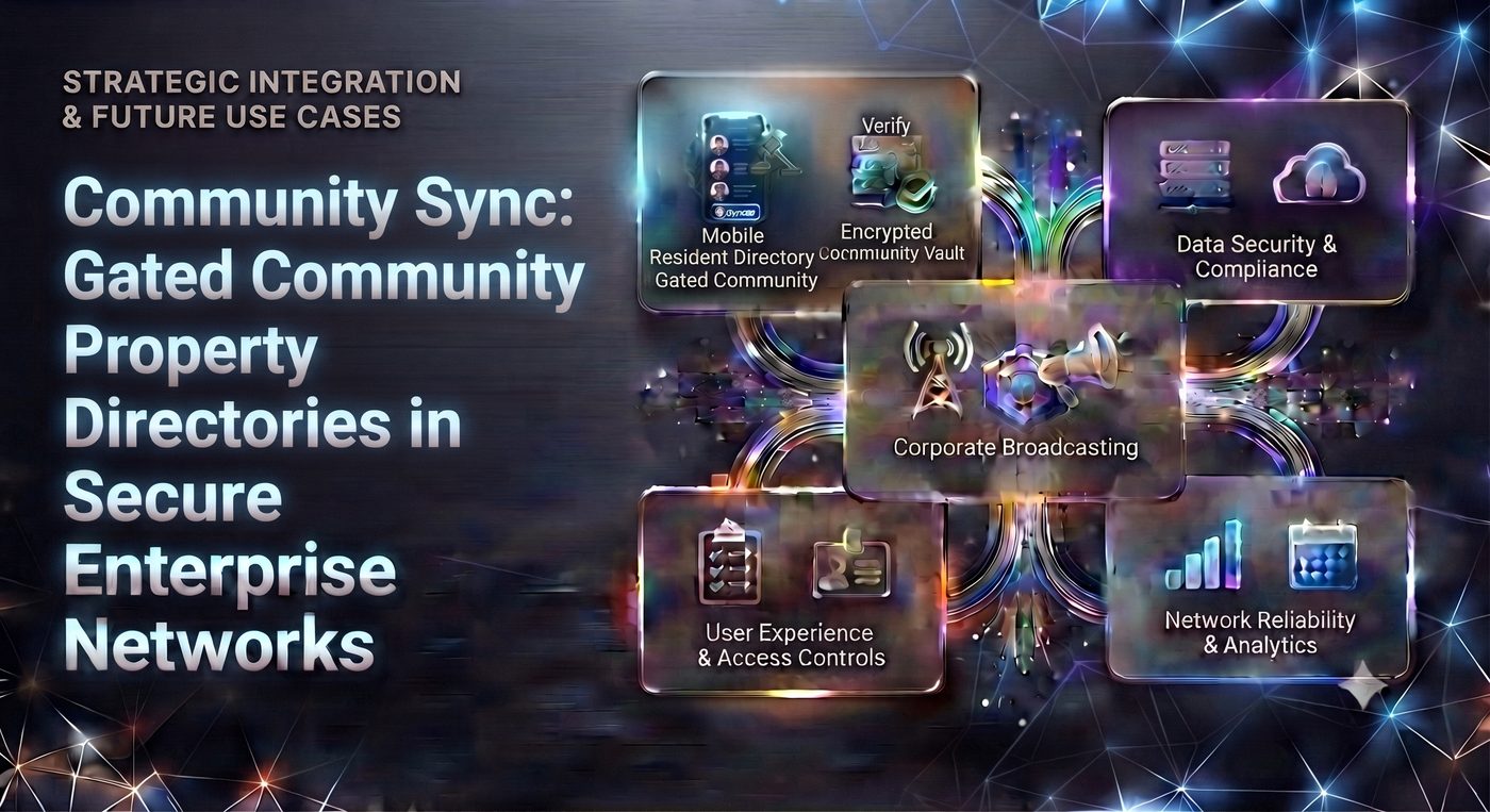 Community Sync: Gated Community Property Directories in Secure Enterprise Networks
