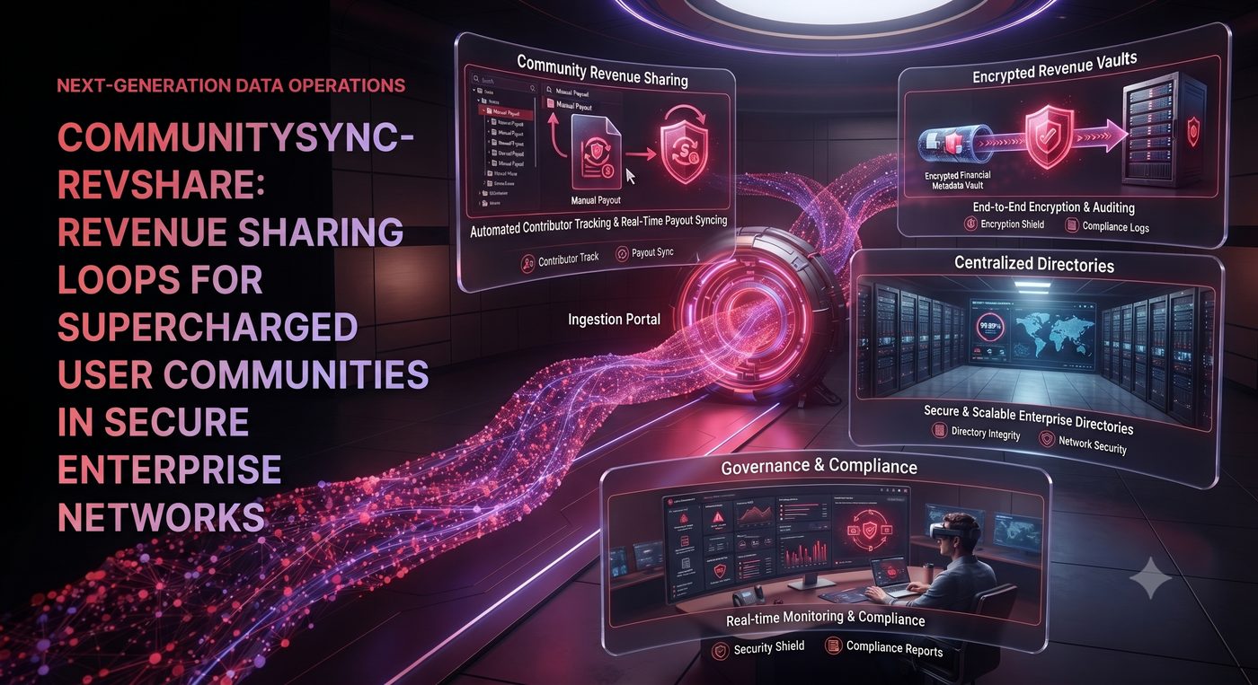 CommunitySync-RevShare: Revenue Sharing Loops for Supercharged User Communities in Secure Enterprise Networks