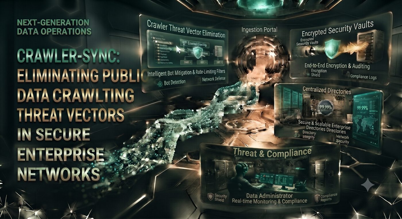 Crawler-Sync: Eliminating Public Data Crawling Threat Vectors in Secure Enterprise Networks