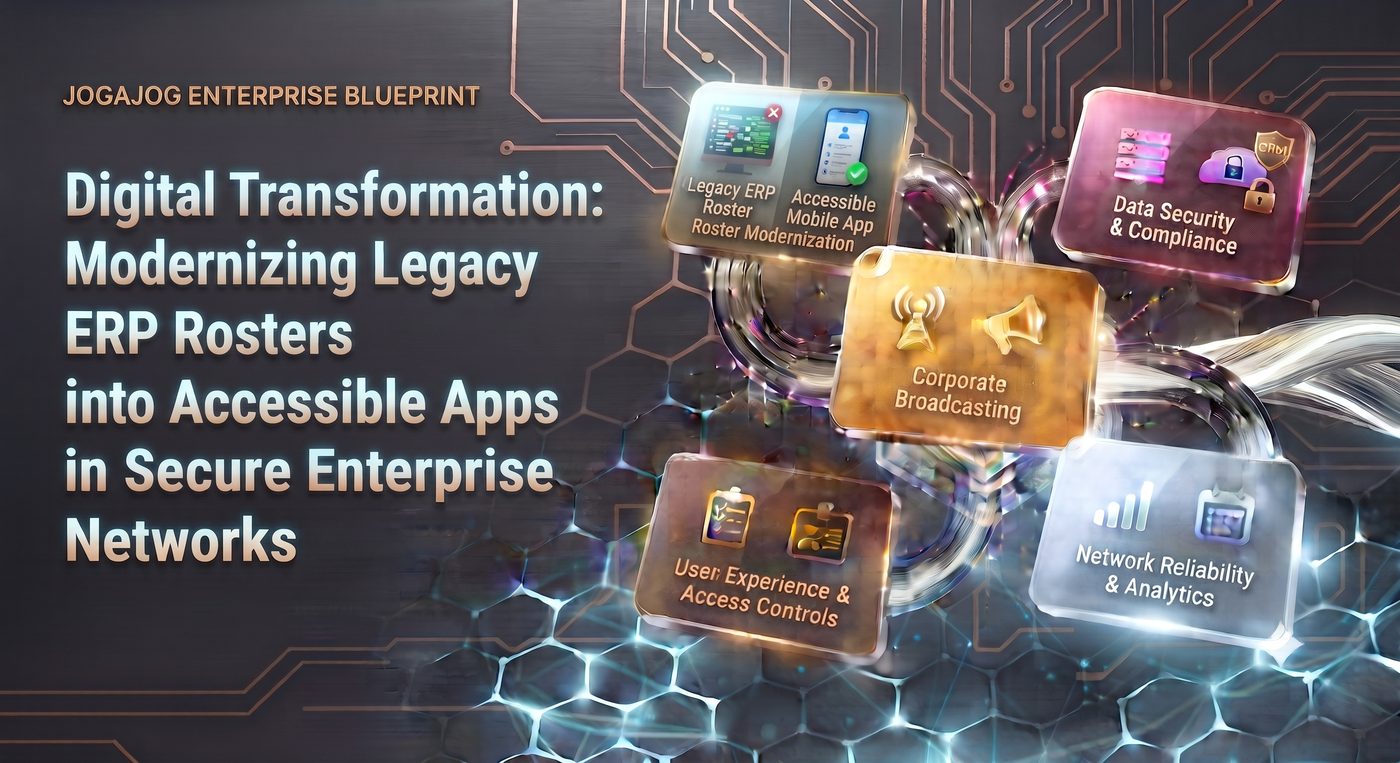 Digital Transformation: Modernizing Legacy ERP Rosters into Accessible Apps in Secure Enterprise Networks