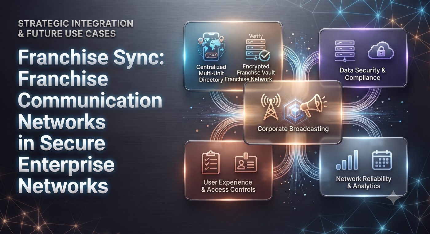 Franchise Sync: Franchise Communication Networks in Secure Enterprise Networks