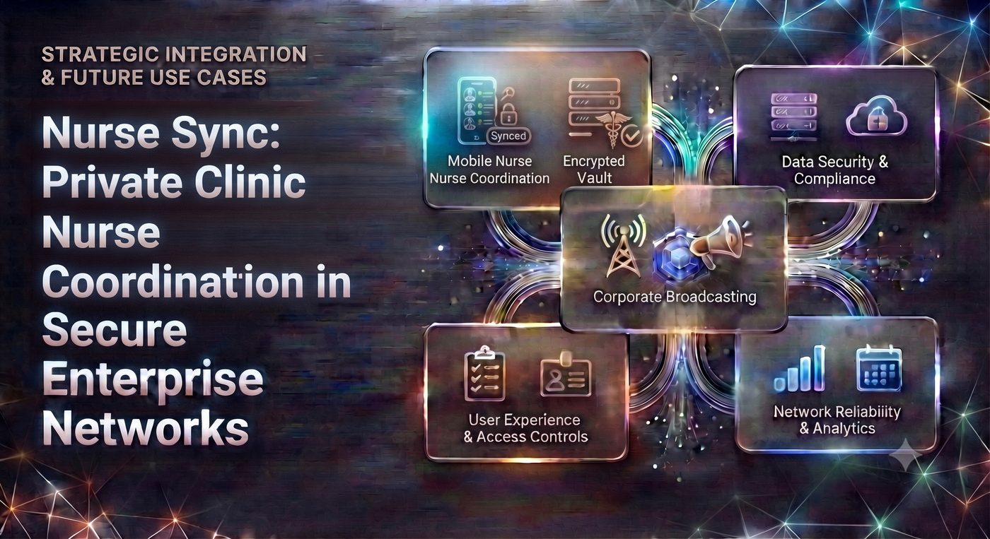 Nurse Sync: Private Clinic Nurse Coordination in Secure Enterprise Networks