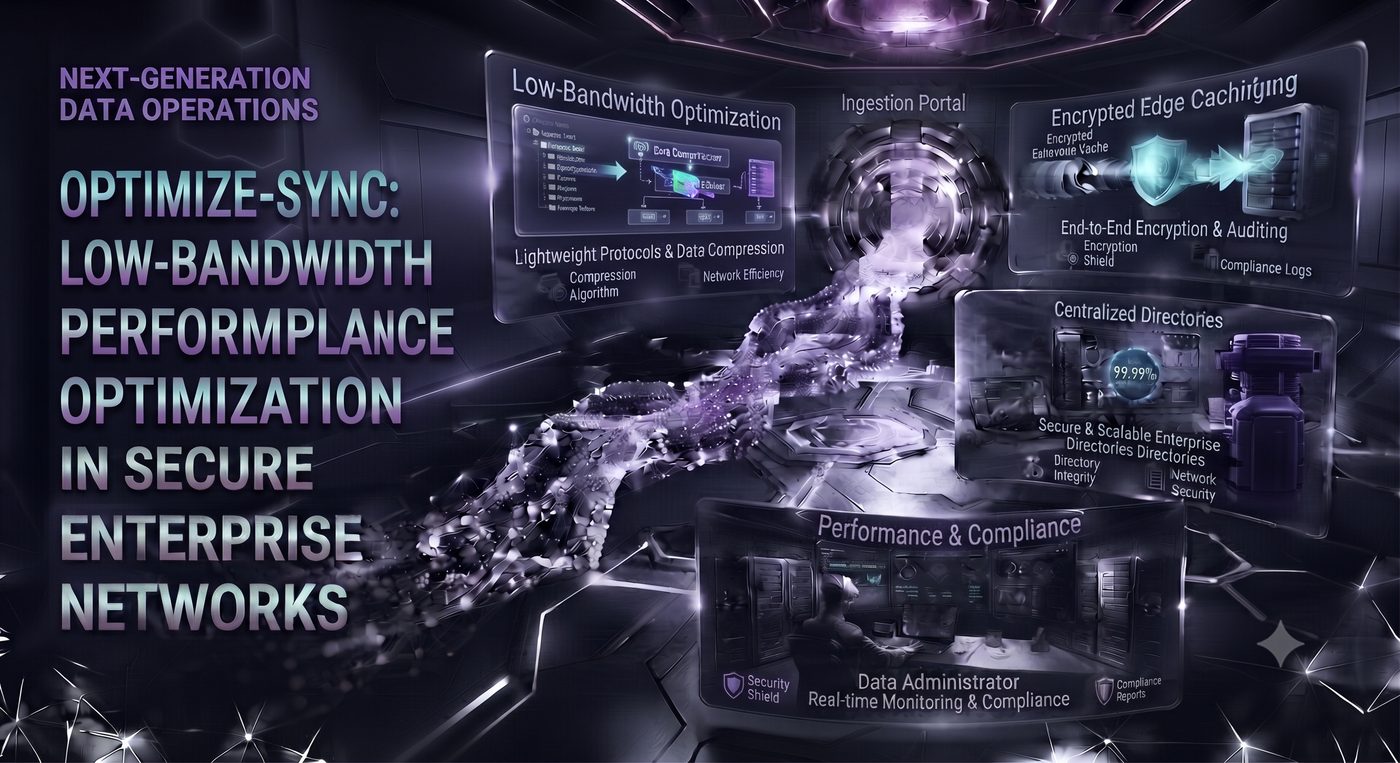 Optimize-Sync: Low-Bandwidth Network Performance Optimization in Secure Enterprise Networks