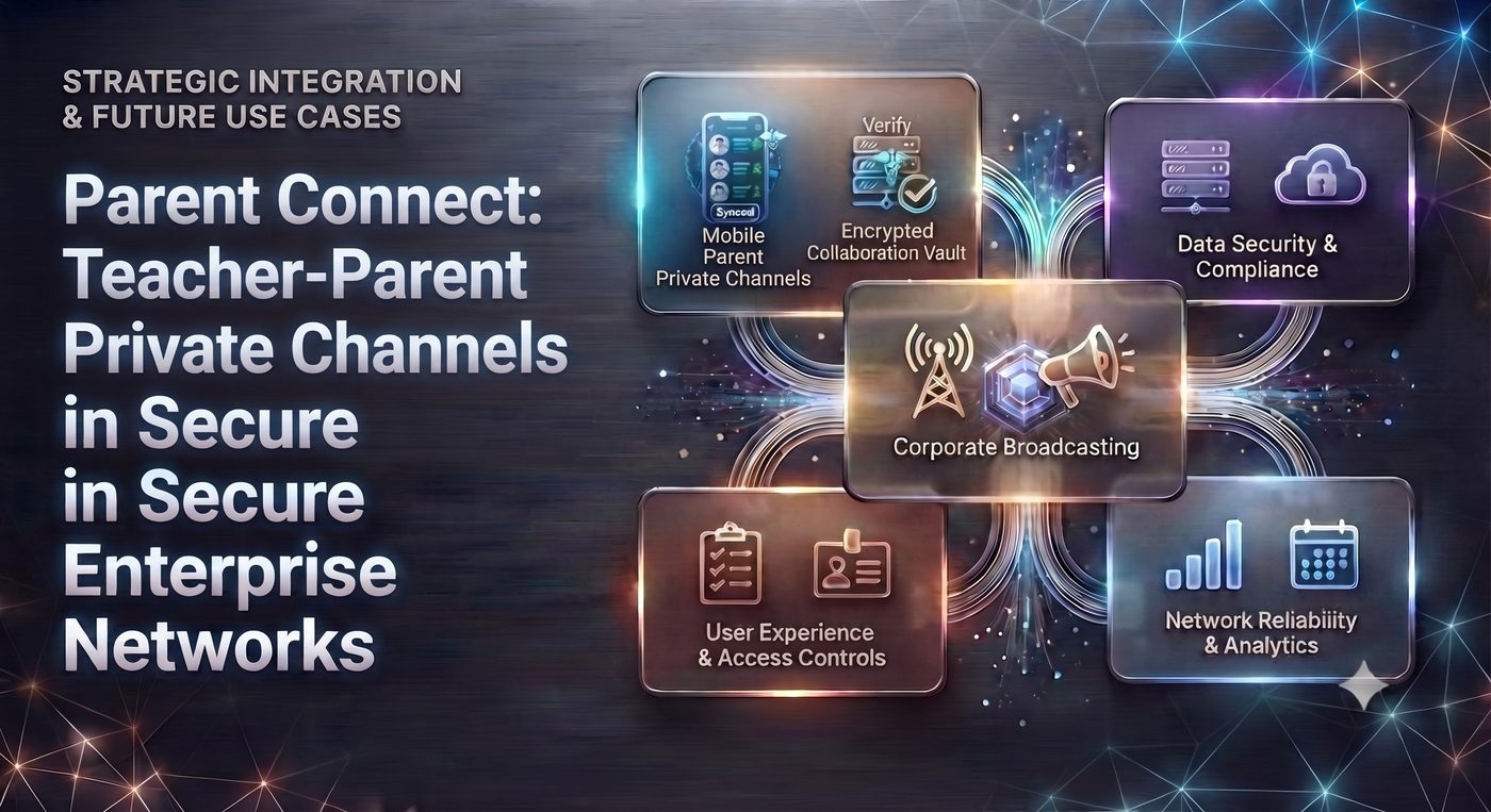 Parent Connect: Teacher-Parent Private Channels in Secure Enterprise Networks