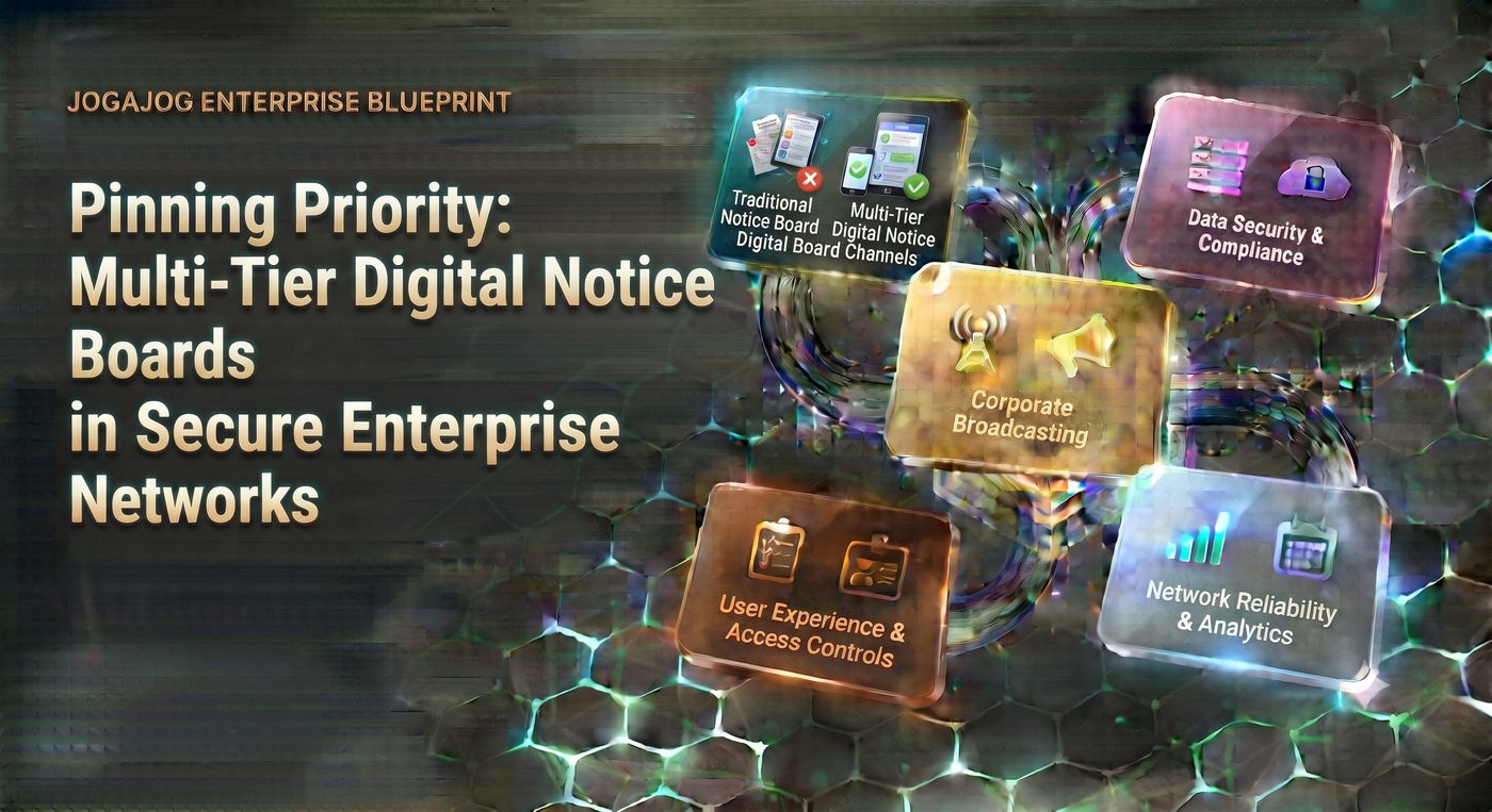 Pinning Priority: Pinned Multi-Tier Digital Notice Boards in Secure Enterprise Networks