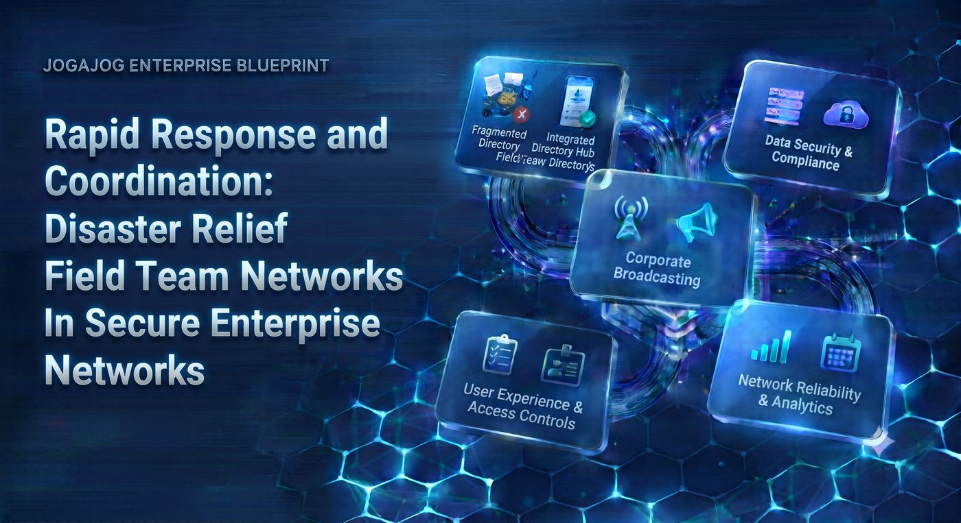 Rapid Response and Coordination: Disaster Relief Field Team Networks in Secure Enterprise Networks