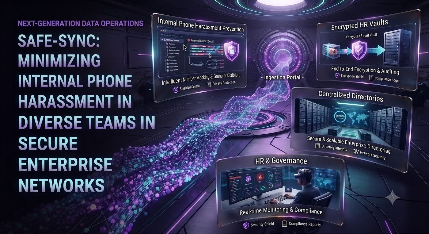 Safe-Sync: Minimizing Internal Phone Harassment in Diverse Teams in Secure Enterprise Networks