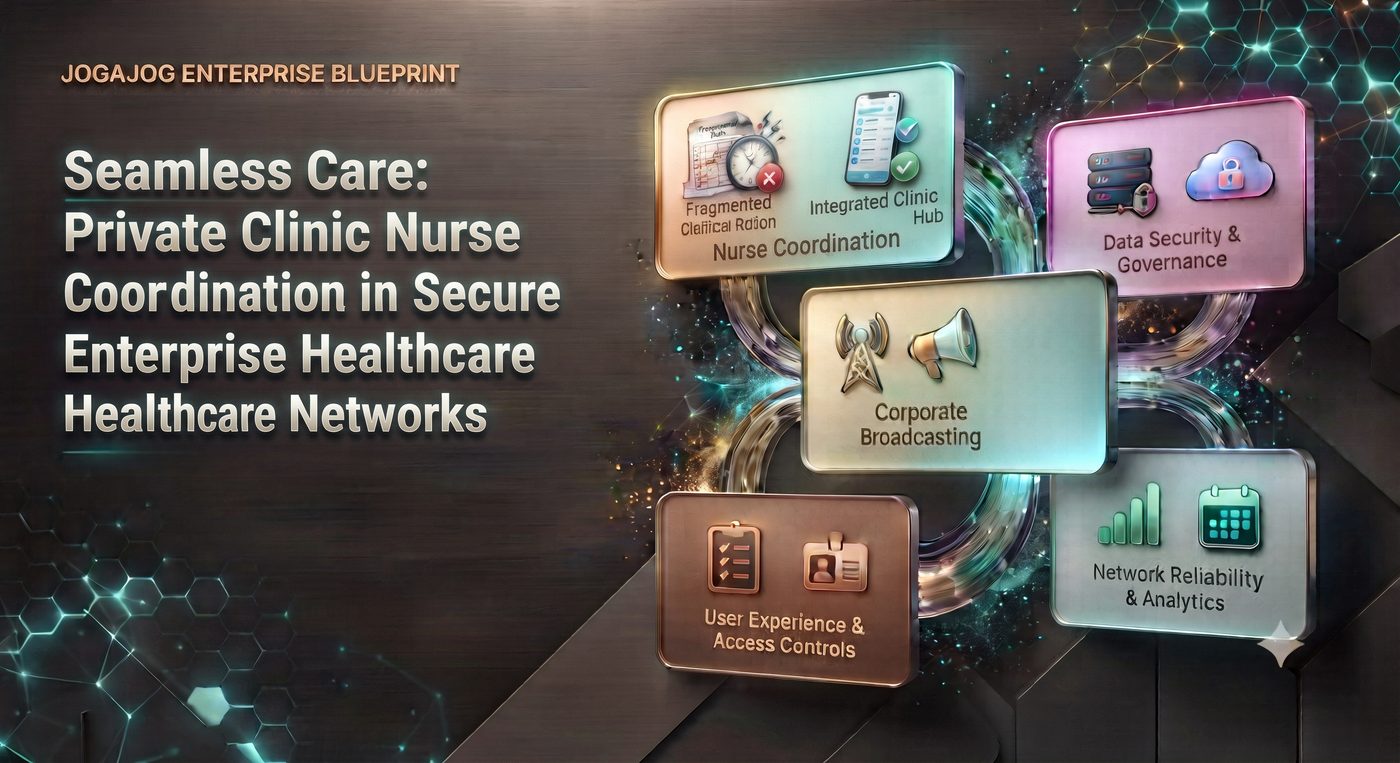 Seamless Care: Private Clinic Nurse Coordination in Secure Enterprise Healthcare Networks