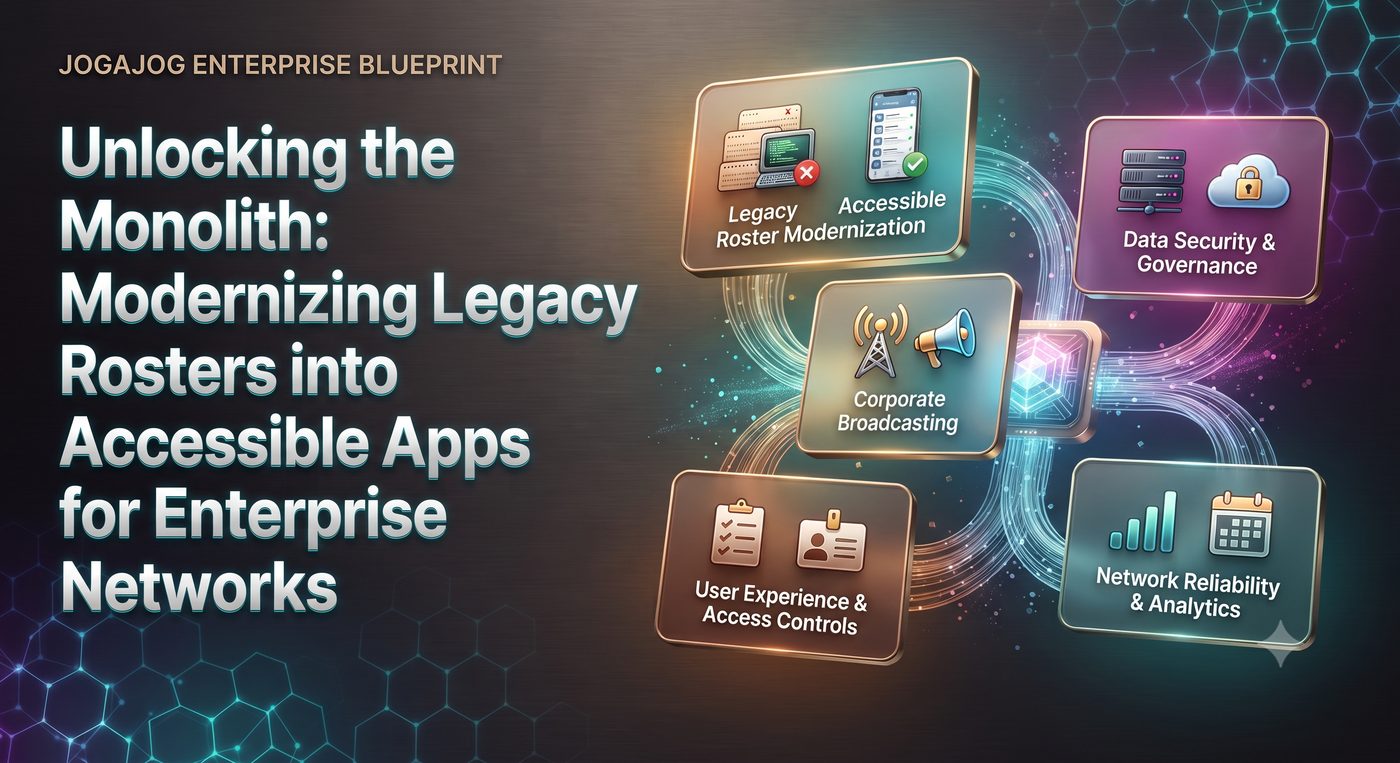 Unlocking the Monolith: Modernizing Legacy ERP Rosters into Accessible Apps for Enterprise Networks